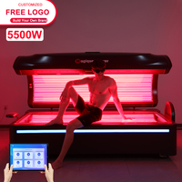 Magique Power Professional PEMF 633 660 810 850 nm Full Color PDT 43200pcs LED Red Light Therapy Pod Bed for Clinic