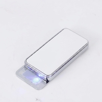 Briquet USB en métal à sublimation vierge pour impression personnalisée, utilisation pour cigarettes, portable et durable