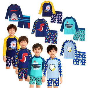 <span class=keywords><strong>Maillot</strong></span> <span class=keywords><strong>de</strong></span> <span class=keywords><strong>bain</strong></span> pour garçons <span class=keywords><strong>de</strong></span> 2 à 8 ans, imprimé dinosaure <span class=keywords><strong>de</strong></span> dessin animé, requin, <span class=keywords><strong>maillot</strong></span> <span class=keywords><strong>de</strong></span> <span class=keywords><strong>bain</strong></span> à manches courtes, haut et short <span class=keywords><strong>de</strong></span> <span class=keywords><strong>bain</strong></span> - Product Image 1