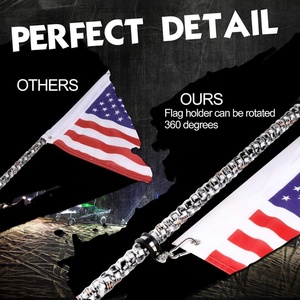 3FT 4FT 5FT Xoắn Ốc <span class=keywords><strong>LED</strong></span> Whip Antenna Cờ Ánh Sáng Giấc Mơ Đuổi Theo Màu Bằng Điều Khiển Từ Xa Và Ứng Dụng Đồng Bộ Hóa <span class=keywords><strong>LED</strong></span> Whip Cho ATV UTV - Product Image 6