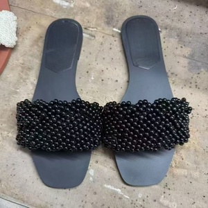 Sandales plates d'été 2026 pour <span class=keywords><strong>femme</strong></span>, style espagnol, à enfiler, pour l'extérieur - Blanc et Noir - Légères, élégantes et sexy - Product Image 6