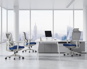 Sedia da ufficio moderna in Mesh ergonomica con poggiatesta regolabile Bifma Report di prova supporto lombare <span class=keywords><strong>Computer</strong></span> scrivania - Product Image 4