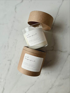 LANJO 2026 Bougie aromatique en cire de soja dans un bocal en verre rond personnalisé avec parfum frais et boîte cadeau pour la Saint-Valentin et la fête des mères - Product Image 6