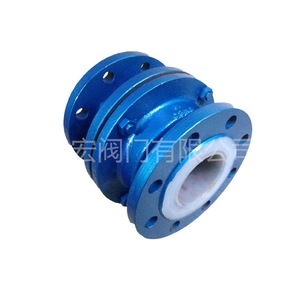 Válvula de Retención Yihong H42F46 con Revestimiento de Fluoropolímero para Aplicaciones de Flujo Limitado en Medios Químicos Corrosivos - Product Image 3