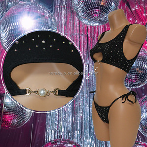 S652 Set di costumi da bagno spogliarellista tute esotiche costumi da ballo da sala Bikini stringhe costume da bagno <span class=keywords><strong>Clubwear</strong></span> - Product Image 2