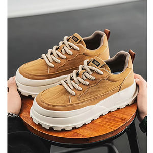 Chaussures tendance printemps 2026 pour hommes, basses, à semelle épaisse, sport, décontractées, mode, édition limitée, nouvelle tendance printemps, lacets - Product Image 1