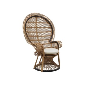 Sedia unica con schienale alto in vimini Rattan per <span class=keywords><strong>cucina</strong></span> giardino Patio Hotel ristorante matrimonio all'aperto sala da pranzo - Product Image 4