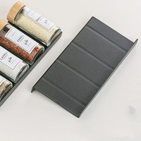 Étagère à épices en plastique PP pour cuisine, type tiroir, rangement en échelle pour assaisonnements, cumin et poudre de chili