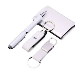 Set de Regalo USB de Cuero Estilo Chino Creativo, Porta Tarjetas de Visita, Llavero, Memoria USB, Personalización para Empresas - Product Image 5