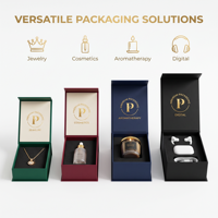 Boîte cadeau magnétique en carton de luxe sur mesure avec insert en mousse EVA, finition mate, gaufrage, recyclée