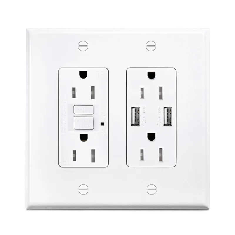 GFCI Outlet Outlet Surge Protector Switch Socket Outlet Sockets And Switches Eu