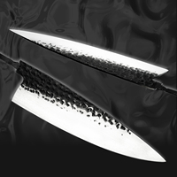 Grandsharp DIY Lame de couteau sans manche en acier à haute teneur en carbone 9Cr18Mov, Lames vierges pour couteaux de cuisine Chef, Santoku, Kiritsuke