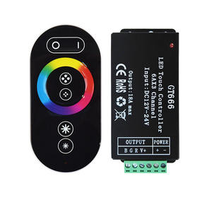 Controlador LED RGB Manual AP de 24A 12V/24V DC IR con Control Remoto de 44 Teclas, Conexión PWM/CA de 3 Canales, Alcance de 20M, Carga Máxima de 288W - Product Image 2