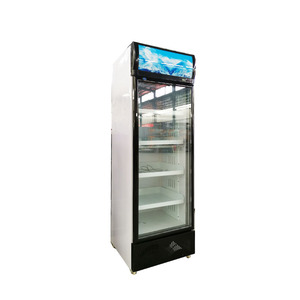 High Quality 380L Auto Defrost Pepsi Display <strong>Fridge</strong> Single <strong>Glass</strong> <strong>Door</strong> <strong>Drinks</strong> Cooler with LED Light and Wheels for Bar Use - Product Image 5