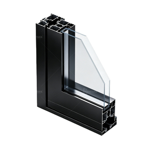 Système de porte en verre/aluminium standard américain Nafs 2011 avec moustiquaire accordéon - Product Image 2