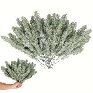 Guirlande de pin artificiel vert, aiguilles de pin en plastique, décorations de Noël, couronne décorative, plantes décoratives pour la maison, le <span class=keywords><strong>jardin</strong></span>, les décorations de vacances - Product Image 2