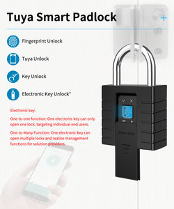 KENRONE Zinc Alloy Anti-shear Waterproof <strong>Fingerprint</strong> Smart <strong>Padlock</strong> With Tuya APP Digital <strong>Padlock</strong> - Product Image 4