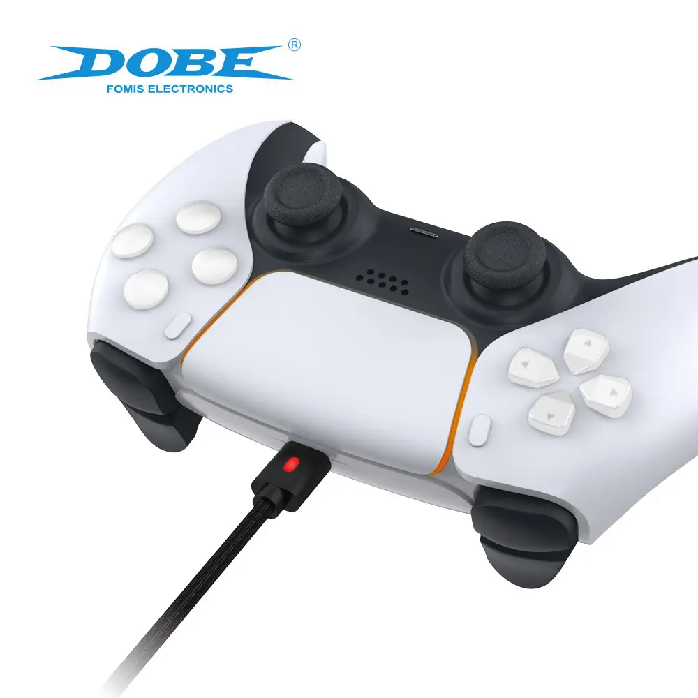 PS5 wireless controller with data transmission charging cable P5/NS/Xbox controller with indicator cable