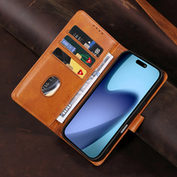 Casing HP Lipat Kulit PU untuk iPhone 17 - Penutup Berdiri dengan 3 Slot Kartu, Penutup Magnetik & Pelindung Anti Benturan