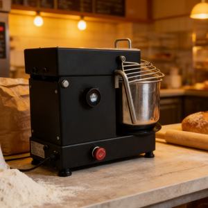 <span class=keywords><strong>Impastatrice</strong></span> Elettrica con Motore Brushless HM-5TD 5L/7L/10L con Testa Inclinabile e Ciotola Rimovibile in Acciaio Inox - Product Image 2