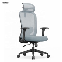 Fauteuil de bureau pivotant moderne pour cadres, avec support lombaire réglable, chaise ergonomique en maille pour bureau à domicile - Vente en gros