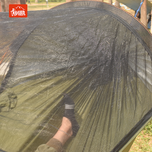 Hamac de camping en nylon ultraléger pour jardin avec moustiquaire et tente d'abri 270x140cm 1.2kg Durable - Product Image 2