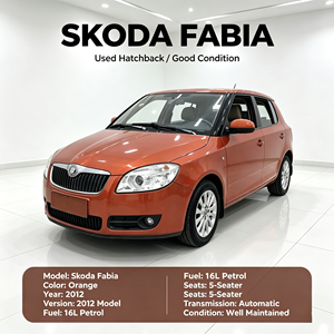 Práctico Skoda <span class=keywords><strong>Fabia</strong></span> 2012 1.6L Automático Compacto <span class=keywords><strong>Hatchback</strong></span> de 5 Plazas con Volante a la Izquierda, Coche Usado de Gasolina para Uso Familiar en África - Product Image 1
