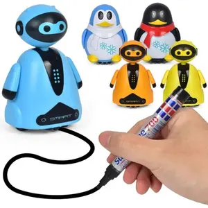 Robot électrique inductif, jouet créatif original, pour enfant, suiveur de ligne, stylo magique, cadeau pour enfant