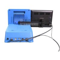 Microscope de paillasse à double grossissement pour fibre optique 400X 200X, analyseur de défauts de face d'extrémité MPO LC, conforme IEC 61300, contrôle qualité usine