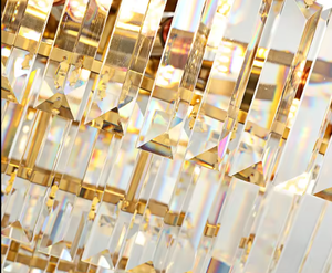 Zeal Lighting Crystal Luxury Chandelier Sala de estar Nordic Gold Lámpara colgante moderna Colgante Modernes - Product Image 2