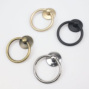 Vintage bulat cincin furnitur pintu tarik pegangan Aloi kabinet lemari gagang laci mebel dekoratif perangkat keras - Product Image 1