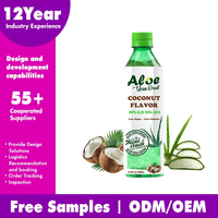 Boisson aux fruits tropicaux aromatisée à l'aloe vera, purée de l'aloe vera, faible en gras, boisson saine, bouteille de 500 ml, boisson naturelle à la pulpe d'aloe vera, rafraîchissement quotidien