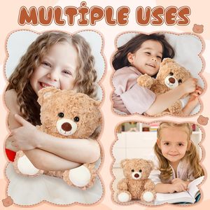 Nuevo L Oso de peluche suave de 8 pulgadas 12 piezas Favores de fiesta a granel Decoraciones de animales para juguetes de baño de cumpleaños - Product Image 6