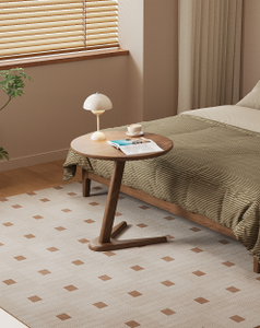 Mesa de Centro de Madera Sólida de Estilo Moderno de Mediados de Siglo, Mueble Hecho a Mano para Sala de Estar, Diseño Contemporáneo, Multiusos, Fácil de Limpiar, Duradero - Product Image 3