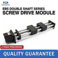 Module de mouvement linéaire CNC à entraînement par vis à double arbre série EBS, mini-actuateur linéaire haute précision 12V 24V avec pilote de moteur, kit CNC