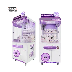 Groothandel Paarse Pop Kraan Machine Indoor Muntautomaat Arcade Game Machines Kinderen Speelgoed Klauw Kraan
