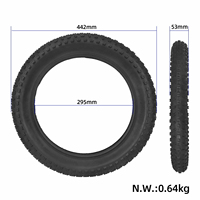 Pneu extérieur renforcé tout-terrain 16*3 16 pouces, pneu en caoutchouc robuste pour vélo électrique, scooter, moto
