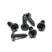 Vis noires de haute qualité, vis Phillips, métriques, classe 4, pour une connexion de fixation haute résistance