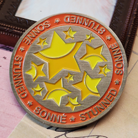Épinglette en émail personnalisée, pièce commémorative en alliage de zinc poli, moulée, avec logo personnalisable, cadeaux souvenirs et objets de collection