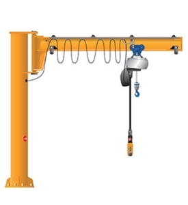 رافعة جب في عمود ثابت قائمة بذراعين، رافعة جب مثبتة بحلق عمودي 1000 كجم و2000 كجم و3000 كجم - Product Image 2