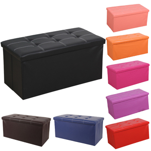 Puff/Banco Dobrável Personalizado com Logo para Sala de Estar, em Tecido, Linho ou Couro, com Armazenamento e Apoio para os Pés - Product Image 2
