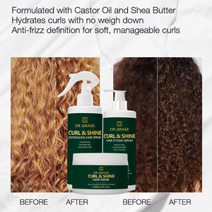 Kit per la Cura dei Capelli Ricci Naturale <span class=keywords><strong>e</strong></span> Biologico Senza Solfati, Etichetta Privata, Set <span class=keywords><strong>Shampoo</strong></span> <span class=keywords><strong>e</strong></span> Balsamo <span class=keywords><strong>Nutriente</strong></span> <span class=keywords><strong>e</strong></span> Lisciante per Capelli Danneggiati - Product Image 5