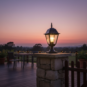 โคมไฟเสาประตูแบบวินเทจย้อนยุค LED IP65 E27 สำหรับสวน ประตูหลัก โมเดิร์น ภายนอกอาคาร - Product Image 2