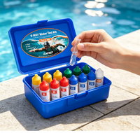 Kit de test de l'eau de piscine précis pour l'entretien des baignoires, spas et piscines
