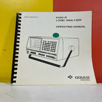 Manuel d'utilisation de l'analyseur Plc GOULD 0950-0004-10 K500-D, approvisionnement en vrac