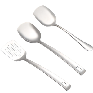 Spatules de cuisine personnalisées en acier inoxydable SUS 304, différents modèles, pour retourner les œufs, le riz, les légumes, ustensile de cuisine. - Product Image 1