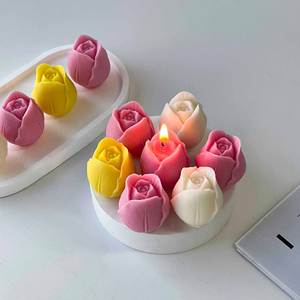 跨界情人节DIY郁金香大豆蜡手工环保香薰蜡烛长燃大气节日礼物 - Product Image 2