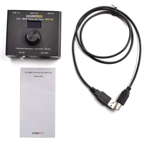 Doremidi LTC-MIDI thời gian Mã đồng bộ hóa âm thanh Transmitter & Receiver ma giao diện điều khiển máy gặt phần mềm MMC MTC-20 điều khiển - Product Image 5