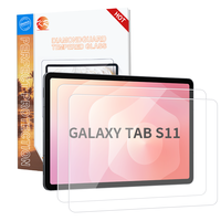 Boîte de vente au détail, protection d'écran transparente ultra-fine anti-rayures 9H pour tablette Samsung Galaxy Tab A9 S9 S10 S11 FE