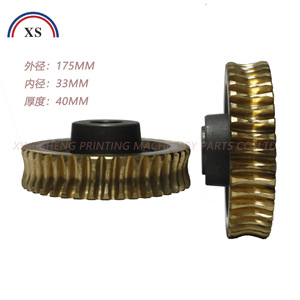 XingSheng <b>Worm</b> <b>Gear</b> 175mm Outer Diameter 33mm Inner Diameter 40mm Thickness For Printing Machinery Parts - Product Image 1